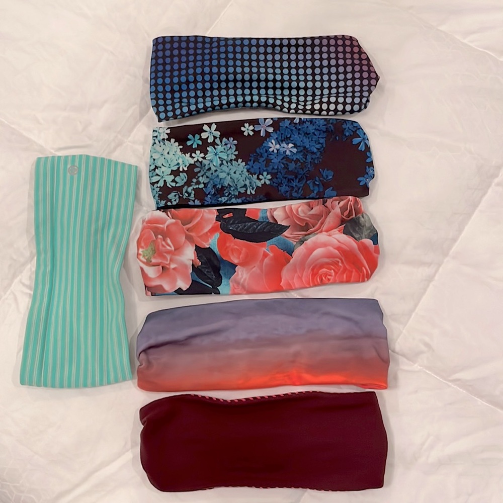 Lululemon bang buster headbands. Lot of 6. Like new.